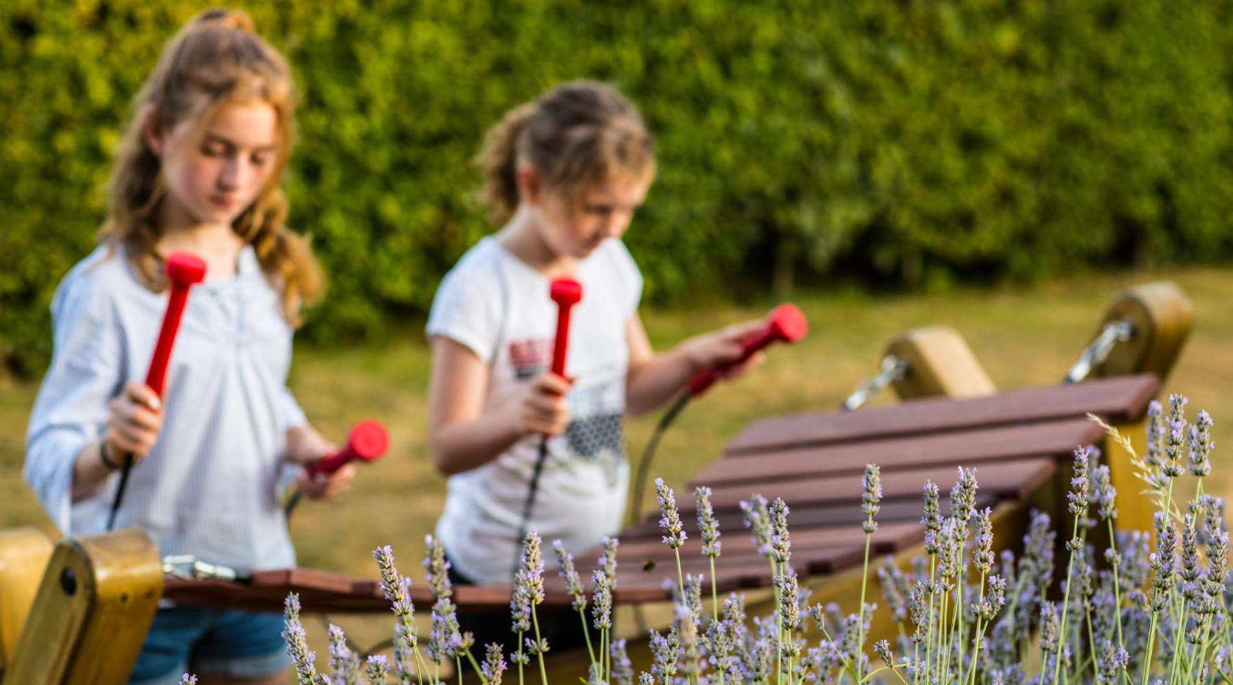 Naturinspirerede musikinstrumenter til legepladsen