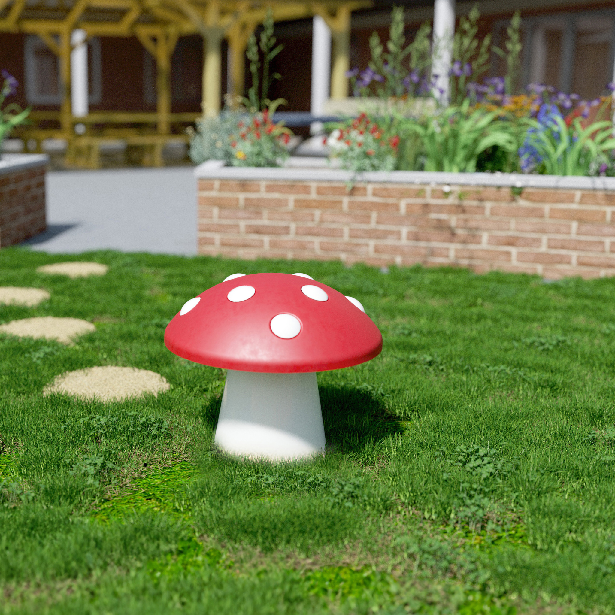 Der Toadstool, eine musikalische Skulptur im Freien