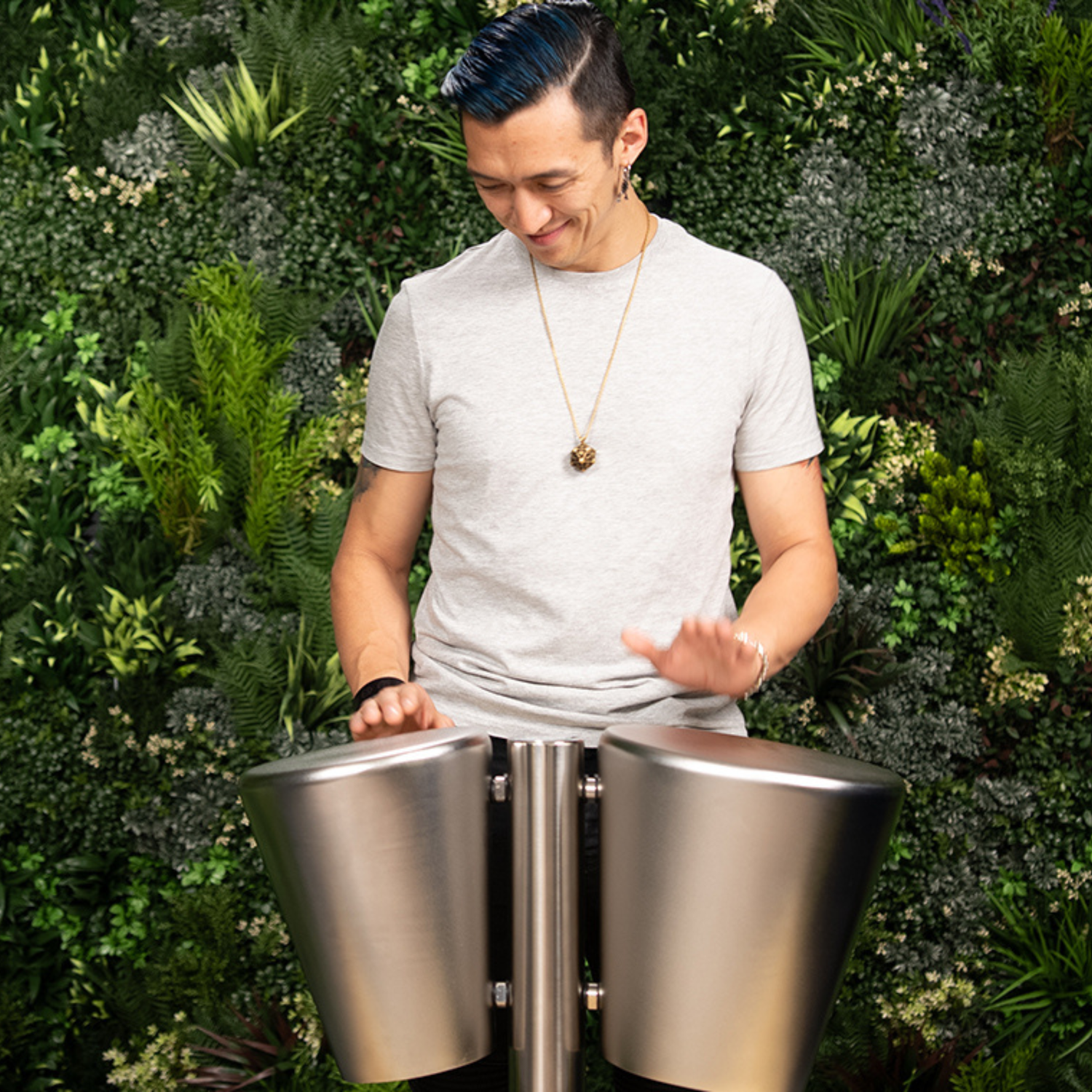 Street Congas Duo, Steel Drums im Freien