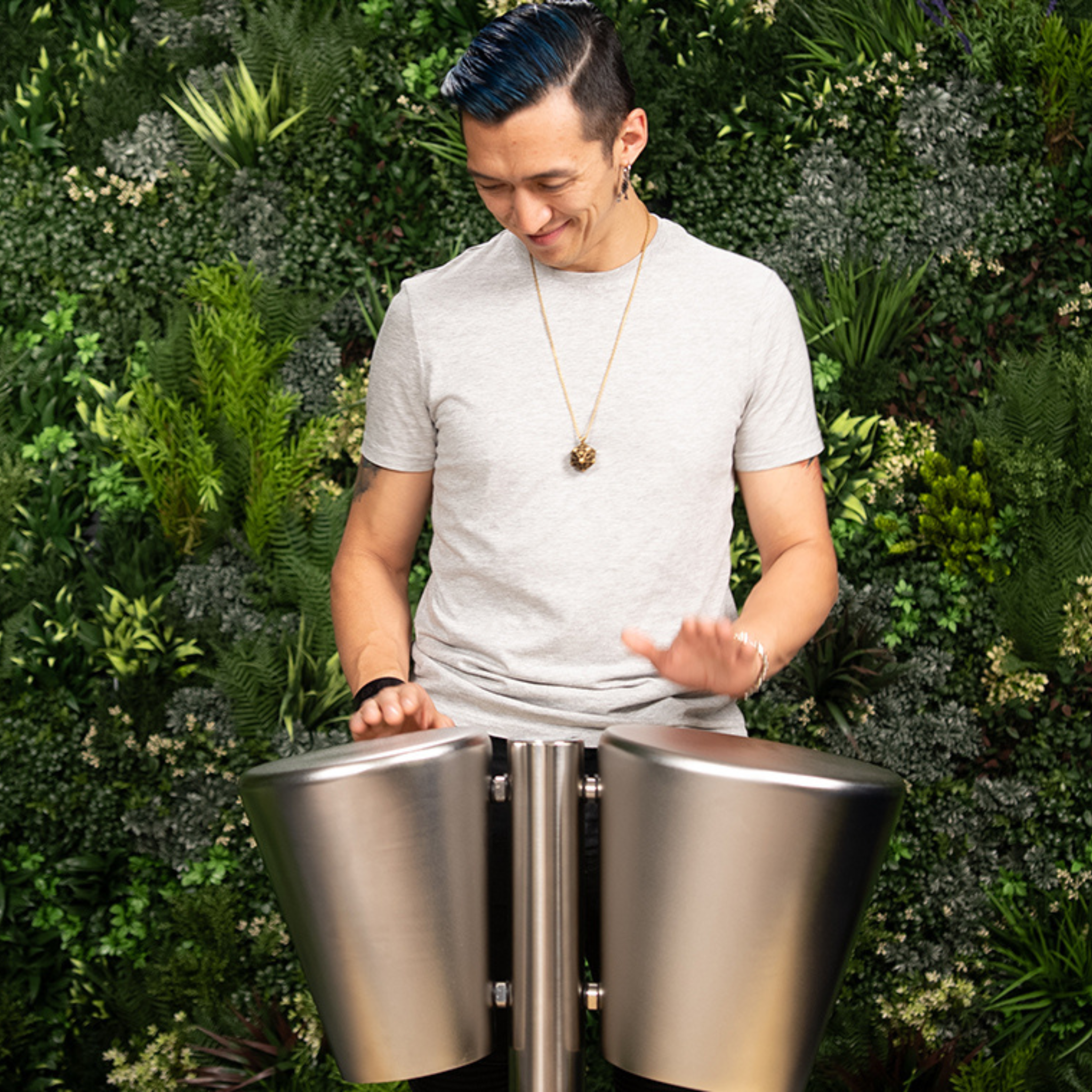 Street Congas Duo, Steel Drums im Freien